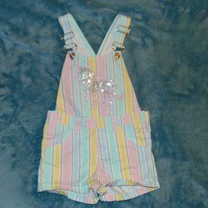 multicolor girls shortall
